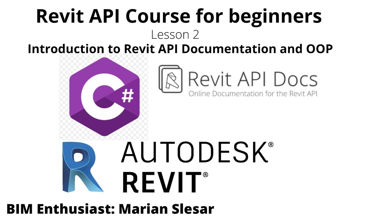 Revit API Course for beginners | Lesson 2 | Understand Revit API Documentation and OOP