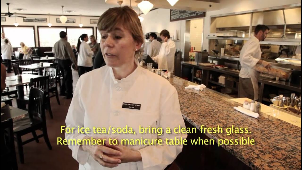 Wait Staff: 3. Refilling beverages