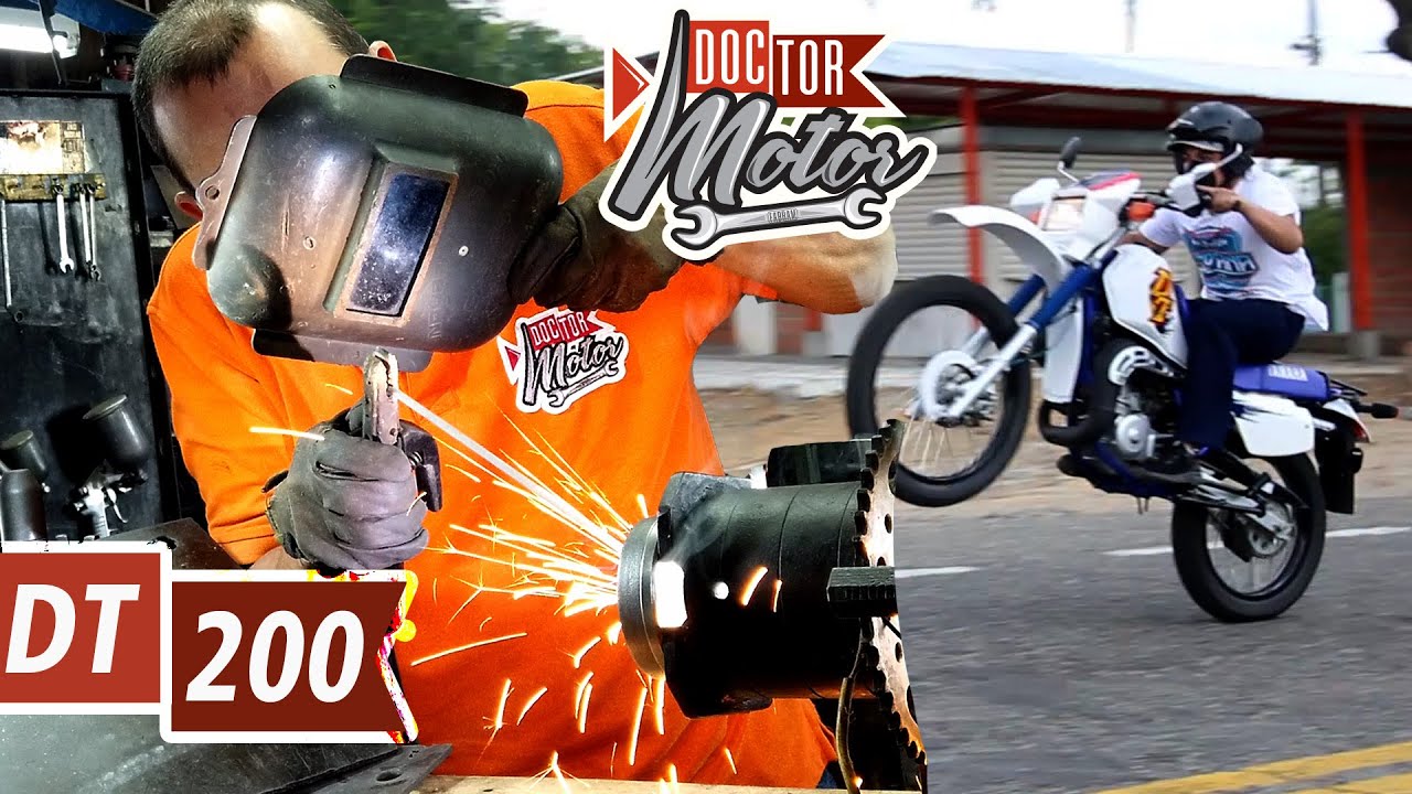DT 200 Restaurada, Pista de balineras, carcasas del motor y Cigueñal como nuevos (trabajo en equipo)
