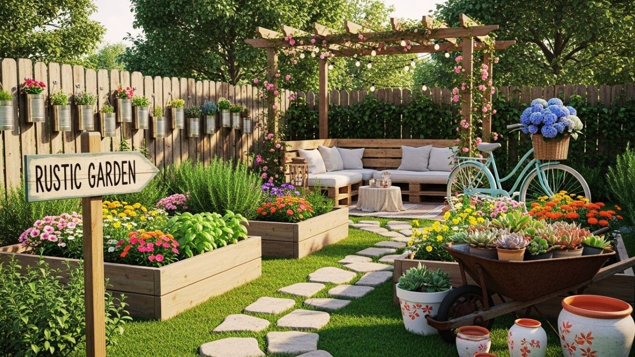 🌼 Cozy Rustic Backyard Ideas You Can DIY | Farmhouse Style for Every Home!