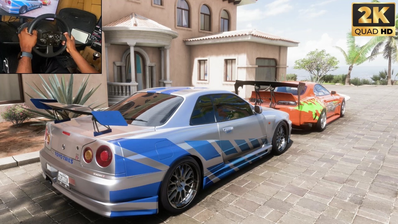 Toyota Supra & Nissan Skyline GTR R34 - Forza Horizon 5 Gameplay | Thrustmaster T300RS 