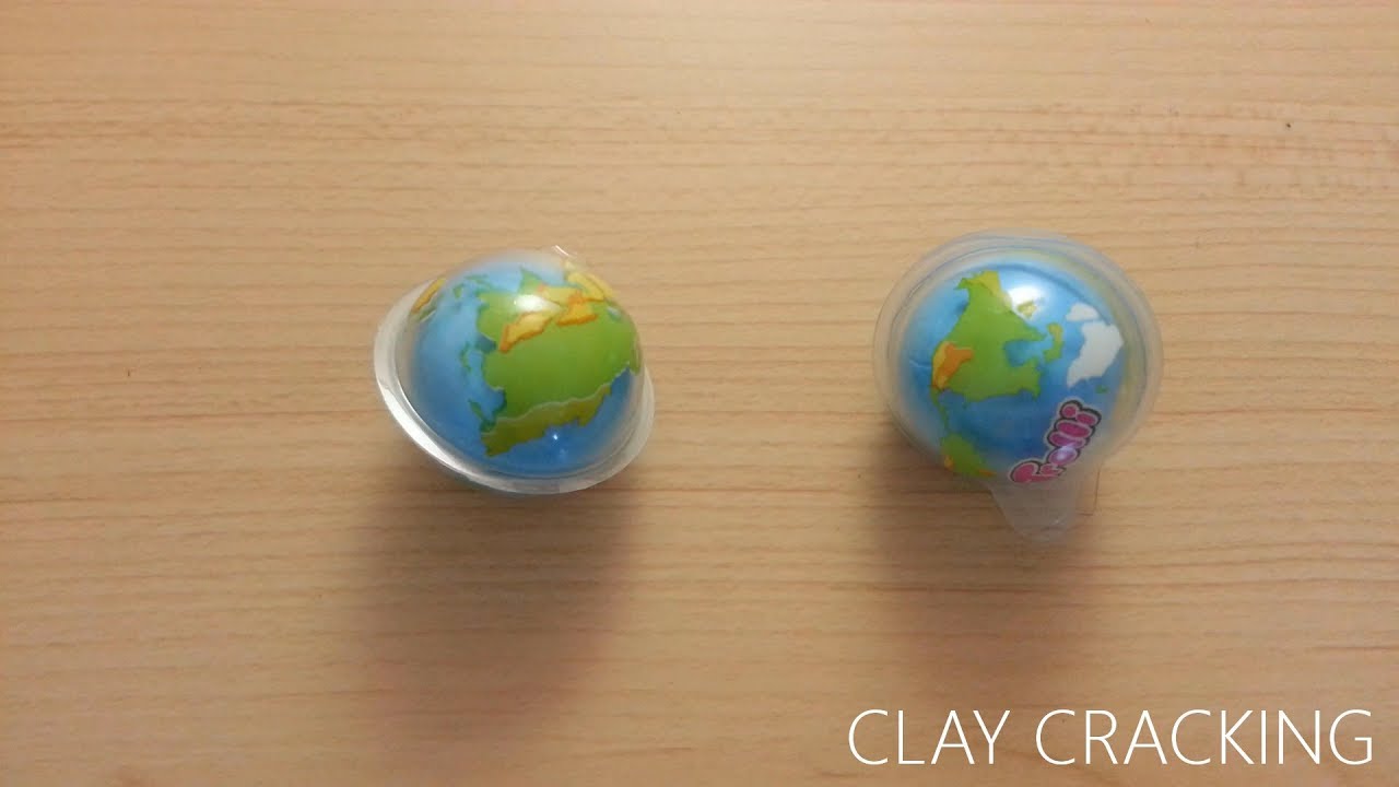 clay cracking earth jelly 지구젤리 점토부수기