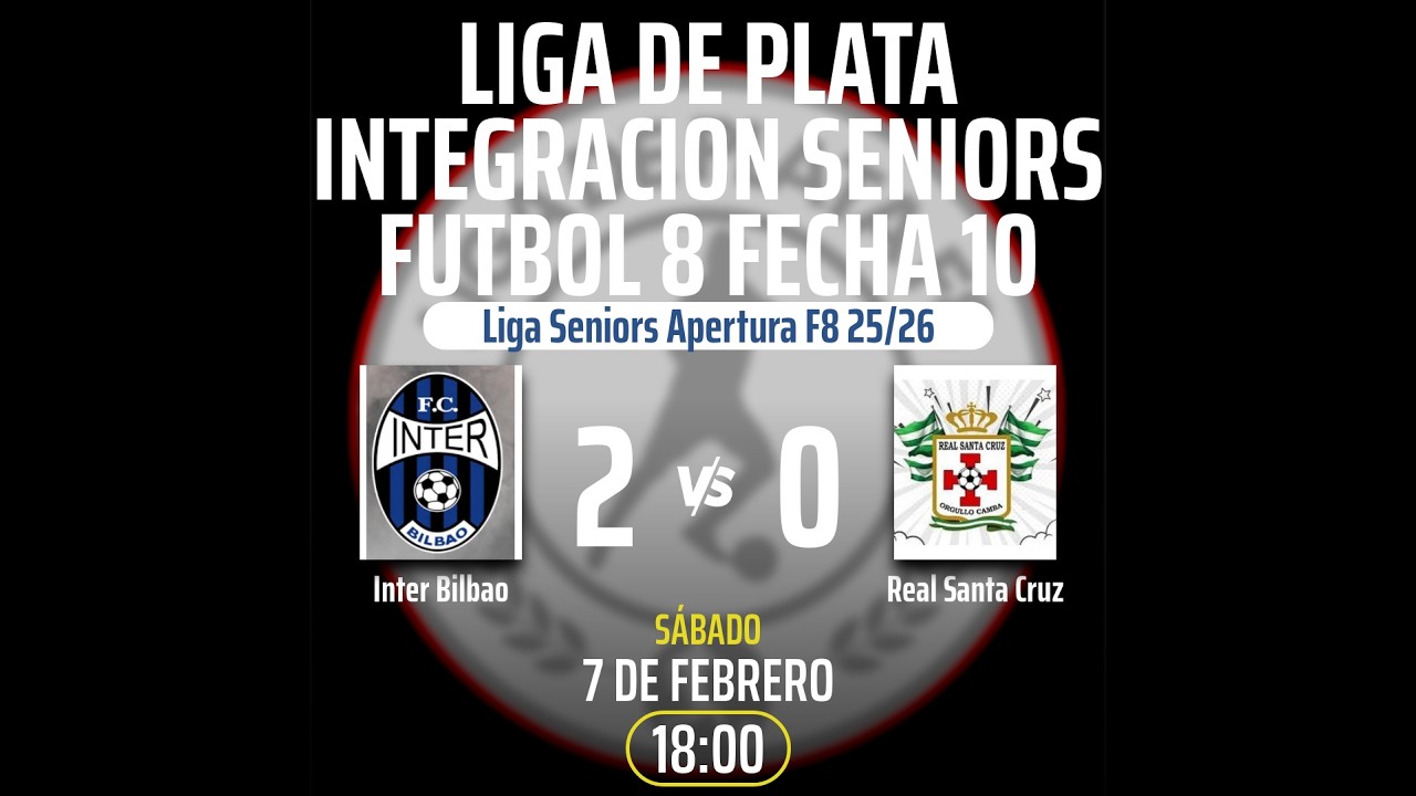 Liga de Plata Integracion Seniors Futbol 8 fecha 10 #InterbilbaovsRealSantaCruz