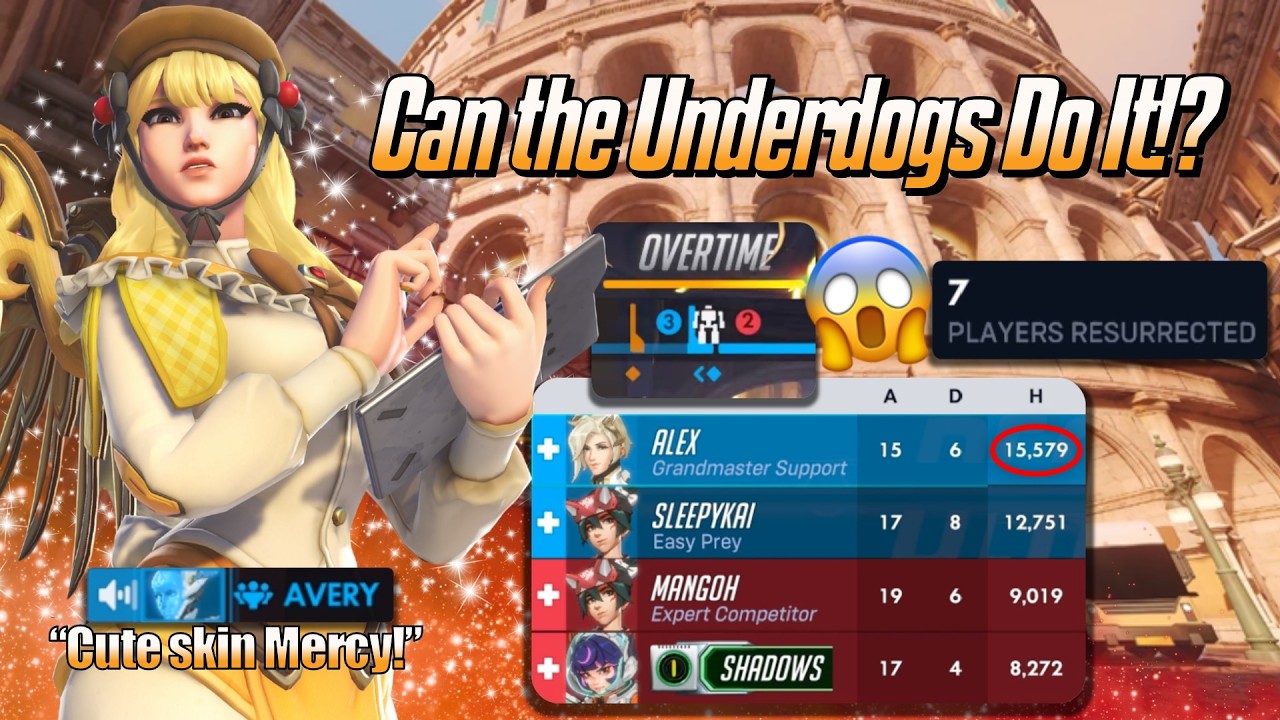 Can the Underdogs Do It!? 😱 - Mercy Gameplay & Commentary - Overwatch 2 (Season 1)