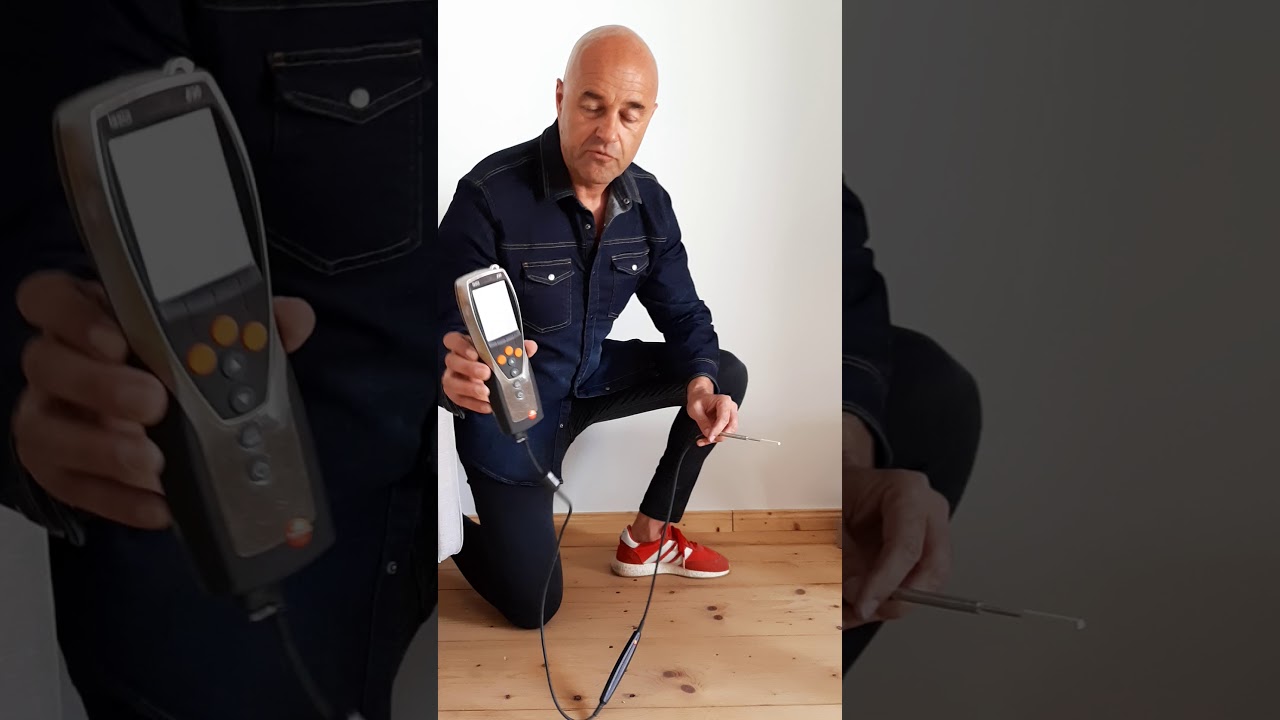 Schimmelmessung Feuchtemessung Wand/ Fu&szlig;boden TESTO 635-Sensor Bohrlochmessung  Baugutachter Kohle