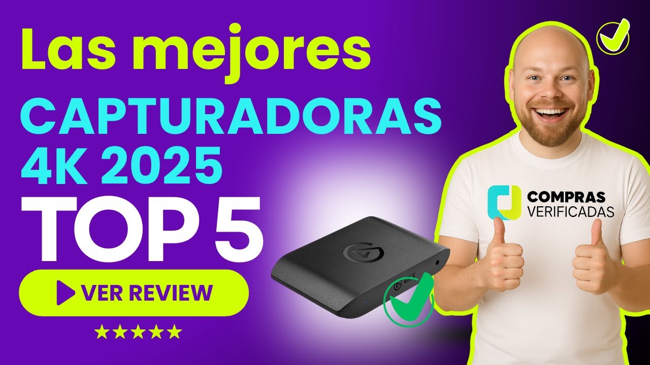 Las 5 Mejores CAPTURADORAS 4K 2025 Calidad Precio AMAZON | 🎥 Streaming Fluido, Cero Cortes 🎥