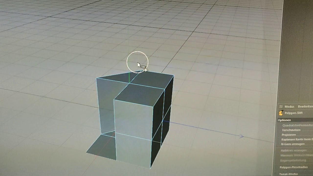 Würfelausschnitt - Extrudieren Tool Cinema 4D