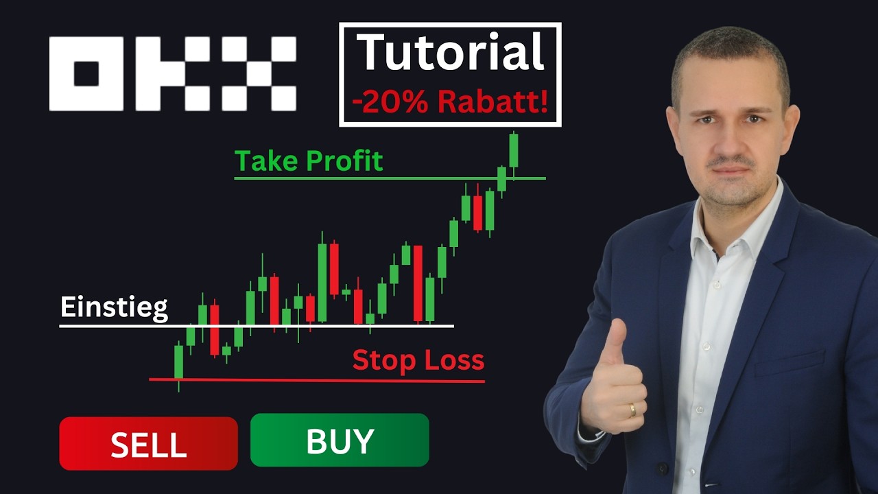 OKX Tutorial: Voll EU-reguliert 😱 -20% Geb&uuml;hren + bis zu 300&euro; Bitcoin GRATIS! Neu: TradeFi #krypto