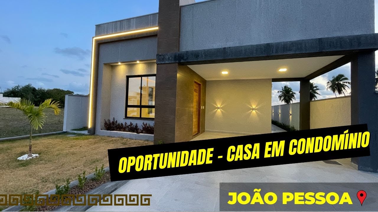 🔴 VENDIDA - OPORTUNIDADES - Linda casa em condomínio fechado - João Pessoa - #PARAÍBA