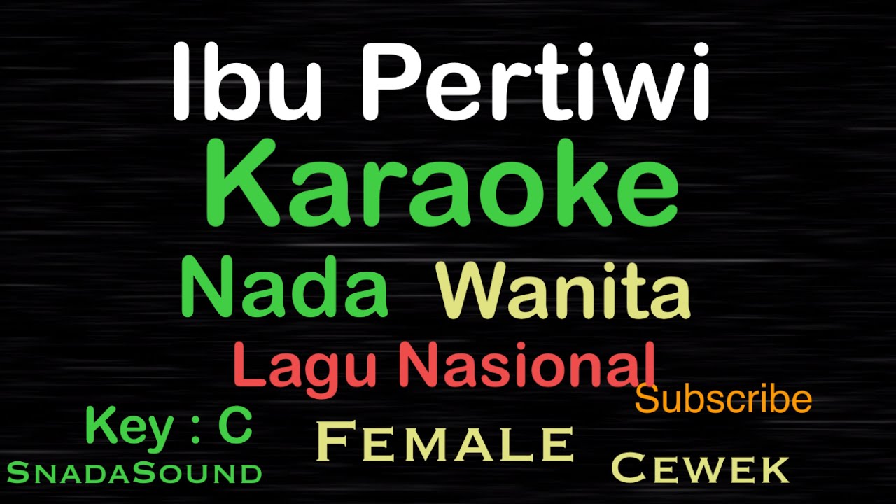 Ibu Pertiwi-Lagu Nasional-Perjuangan|Karaoke nada wanita-Female-cewek@UcokkuYasir