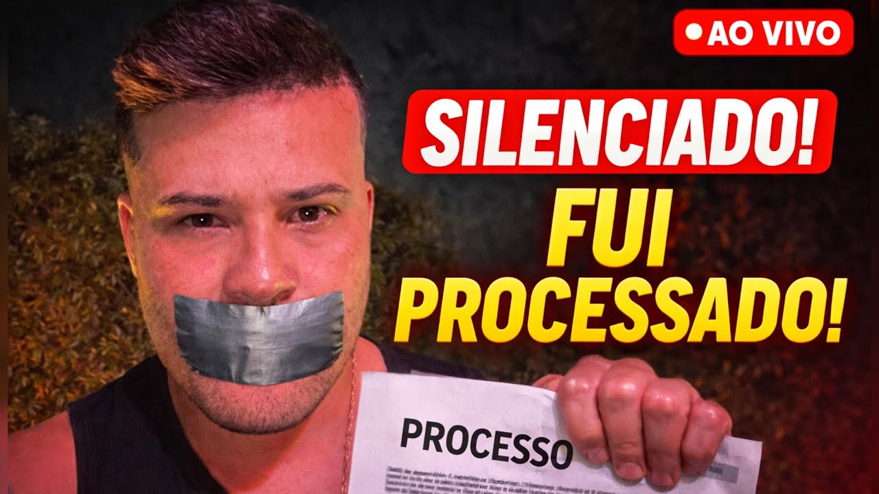 🚨 FUI &ldquo;PROCESSADO&rdquo; A MINHA VOZ SER&Atilde;O A DE VOC&Ecirc;S🚨