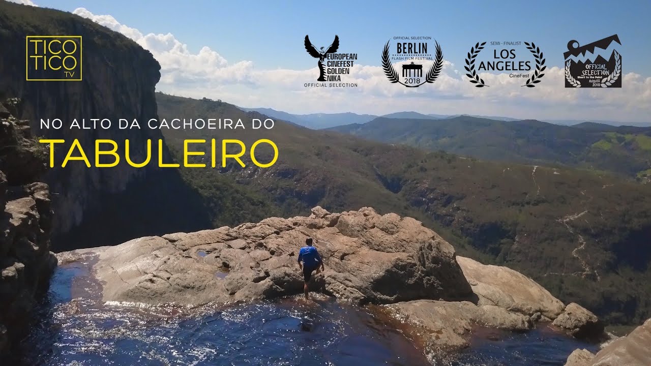 No alto da cachoeira do Tabuleiro | filme com drone de Tico Tico TV