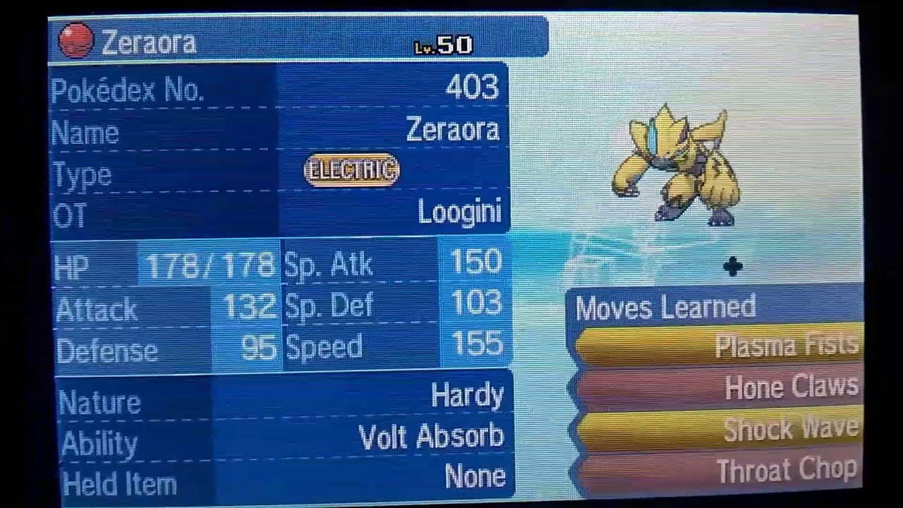 Pokemon Ultra Sun and Ultra Moon Zeraora giveaway (CLOSED)