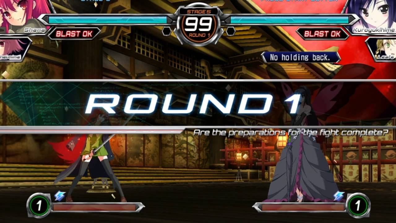 Dengeki Bunko Fighting Climax (PS3) Shana (Arcade-Story Mode)