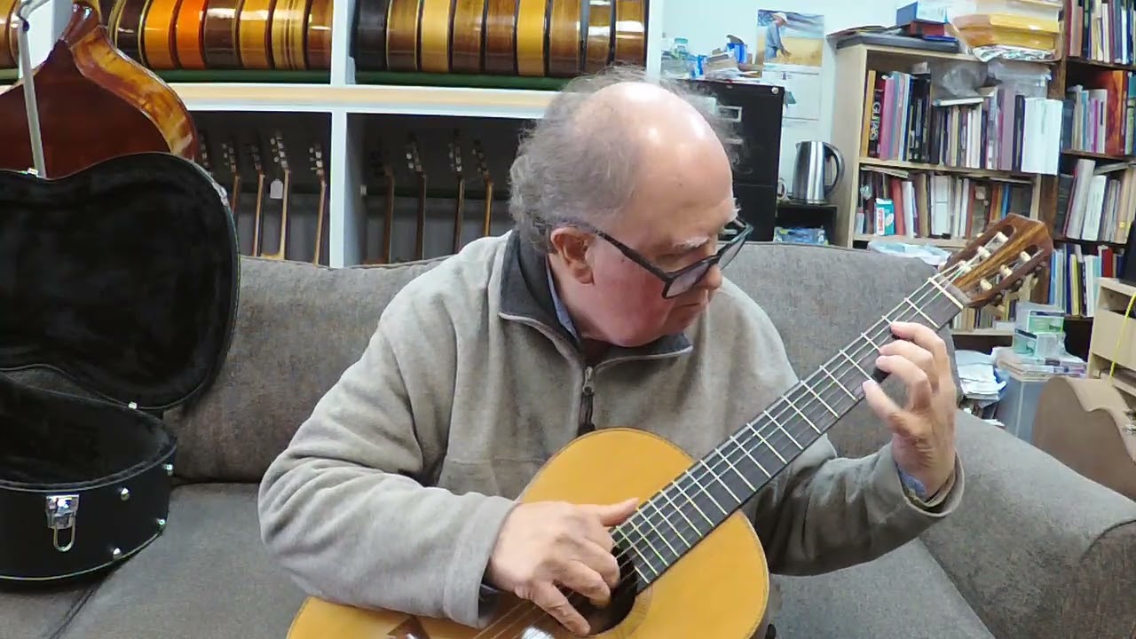 1965 Giuseppe Calace Signed Classical Guitar Carcassi Sor Carcassi Albeniz Carcassi Tarrega New