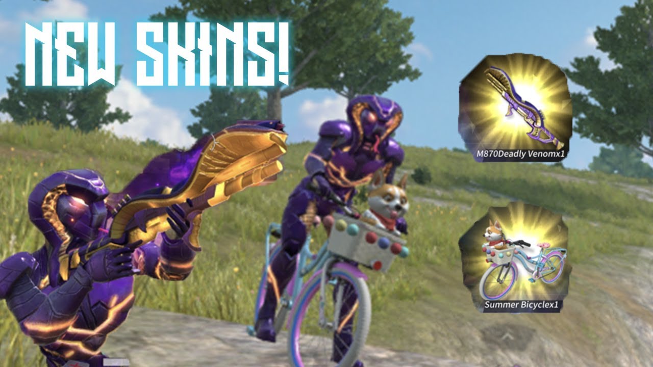 DEADLY VENOM OUTFIT + GUN AND SUMMER BEACH BIKE! Rules Of Survival!