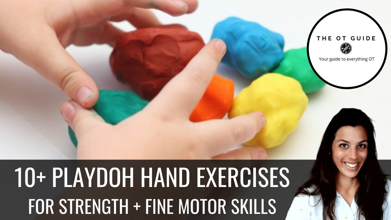 10+ Playdoh Hand Exercises in under 5 minutes