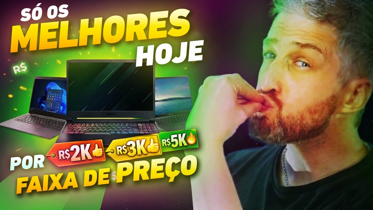 🔥 Os MELHORES NOTEBOOKS de 2026 por faixa de pre&ccedil;o, bons e baratos para comprar hoje (ATUALIZADO!)