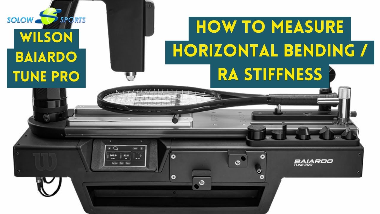 How To Measure Tennis Racket RA Stiffness or Horizontal Bending  | Wilson Baiardo Tune Pro |