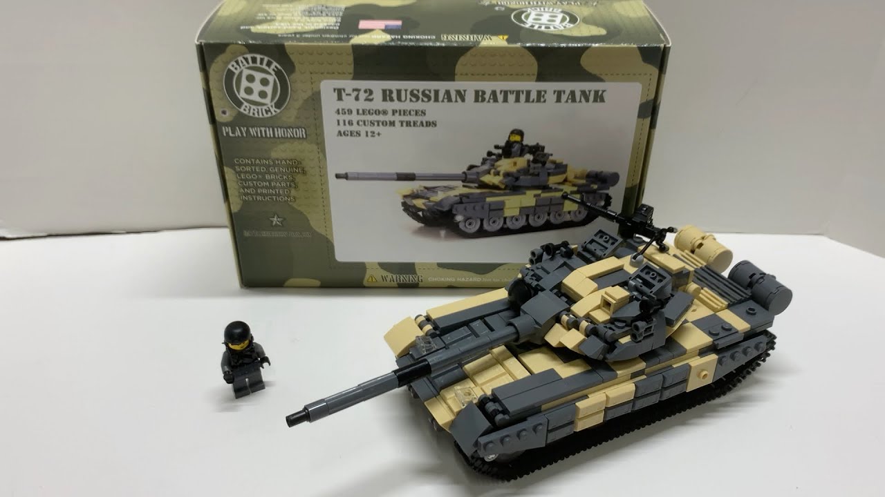 Battle Brick Customs, подробный обзор танка Т-72, ​​сравнение и модификация