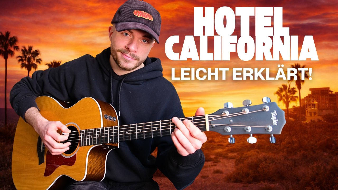 🎸 Hotel California (Einfach auf Akustikgitarre spielen!)