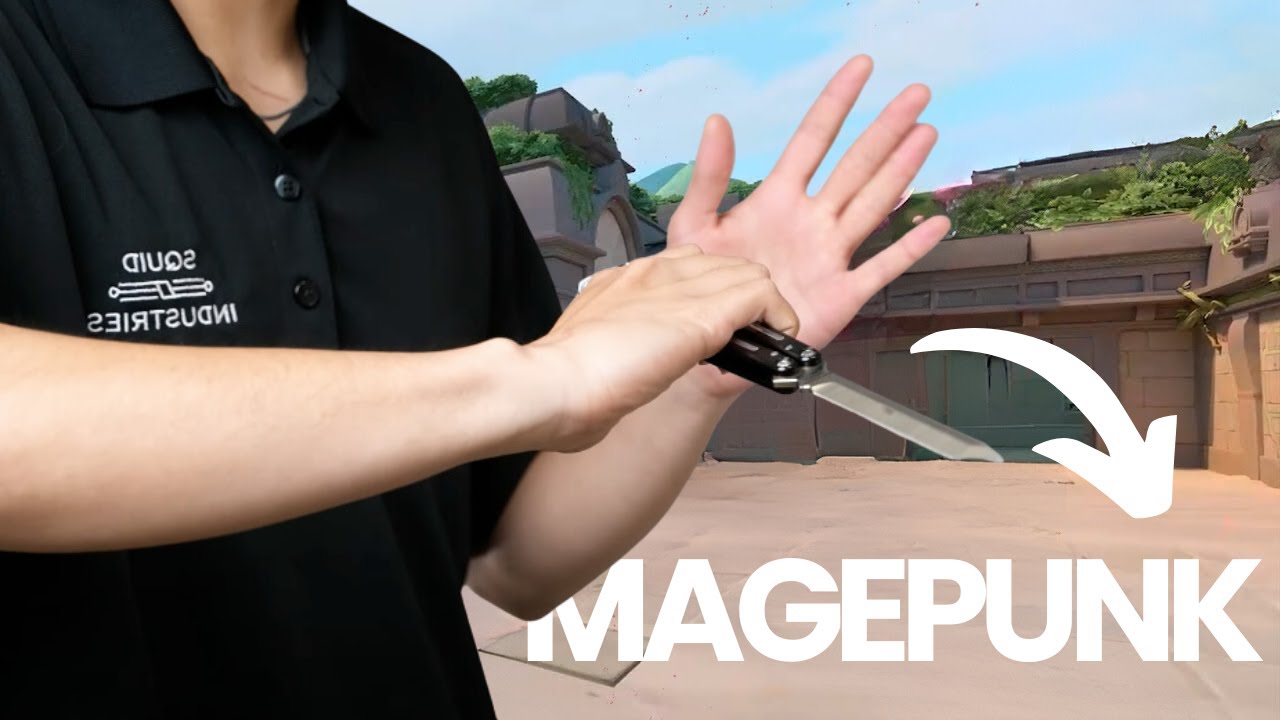 VALORANT Magepunk 3.0 Нож-бабочка: осмотр в реальной жизни | Обучающее видео