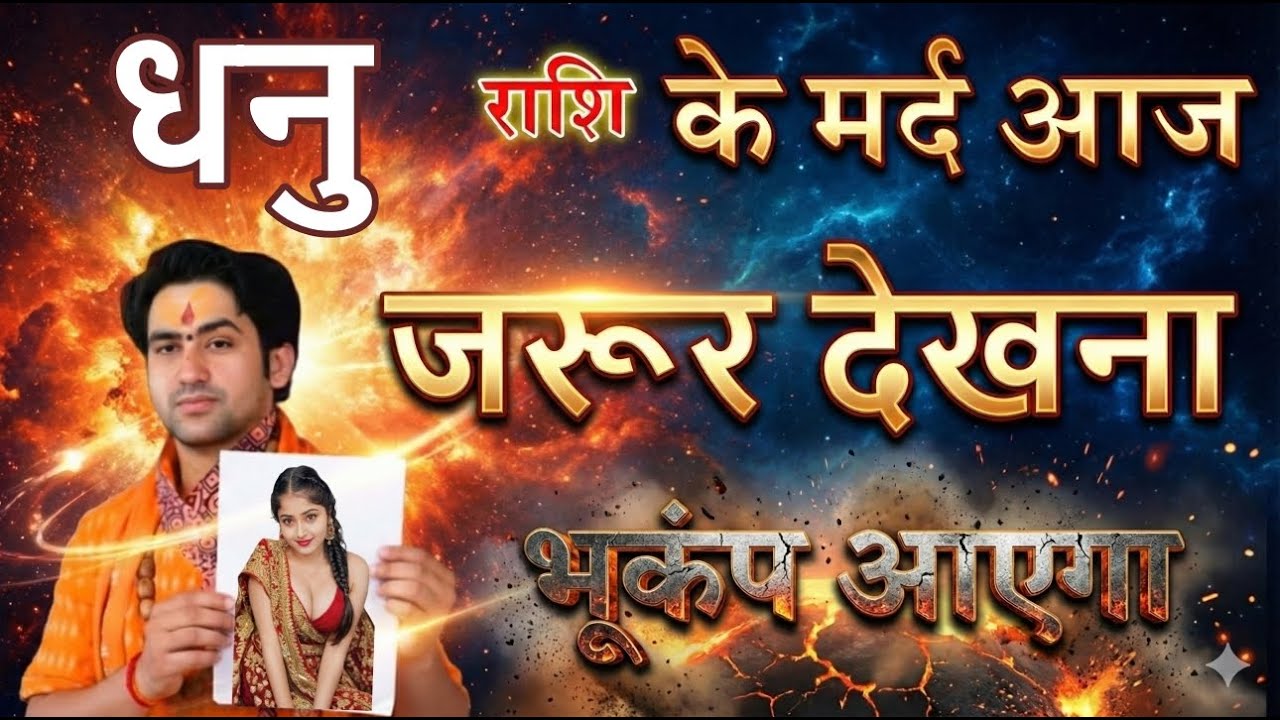 धनु राशि के मर्द आज जरूर देखना  भूकंप आएगा