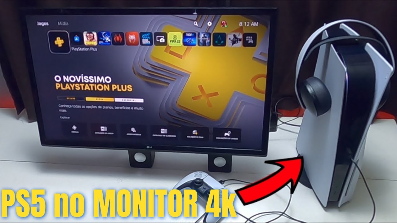 Como CONECTAR PS5 ao seu monitor (FÁCIL) (SEM ADAPTADORES)