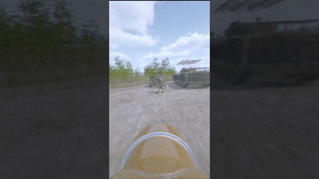 Kamikaze Drone Targets Military Transport in Intense Combat Scene!