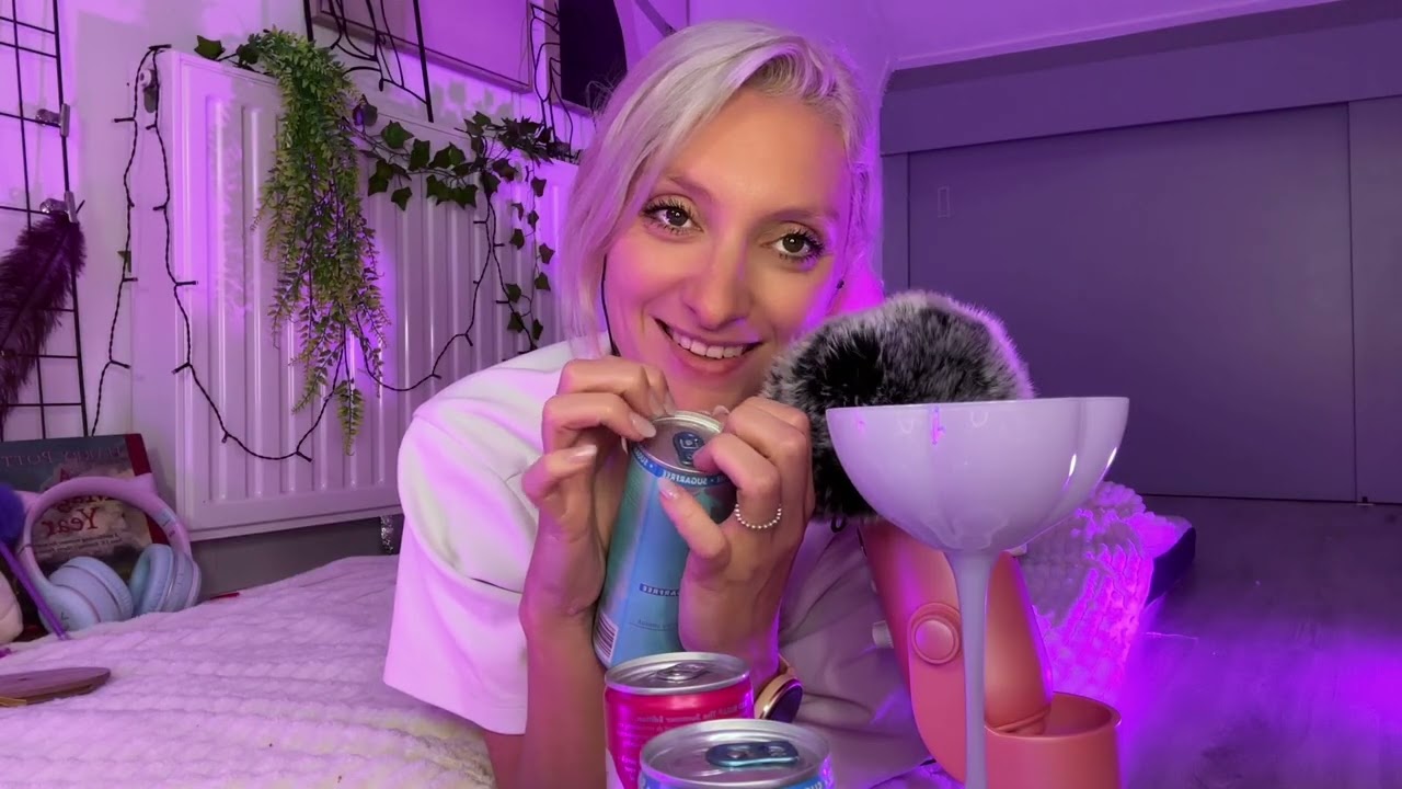 ASMR Taste Testing | Energy Drink Tapping & Sipping | 4 Cans, 4 Flavors
