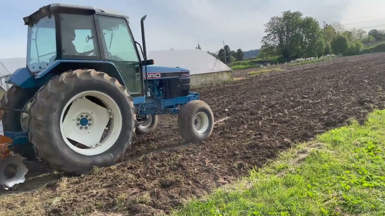Ford 7740 Discing With Woods DHM96 disc harrow