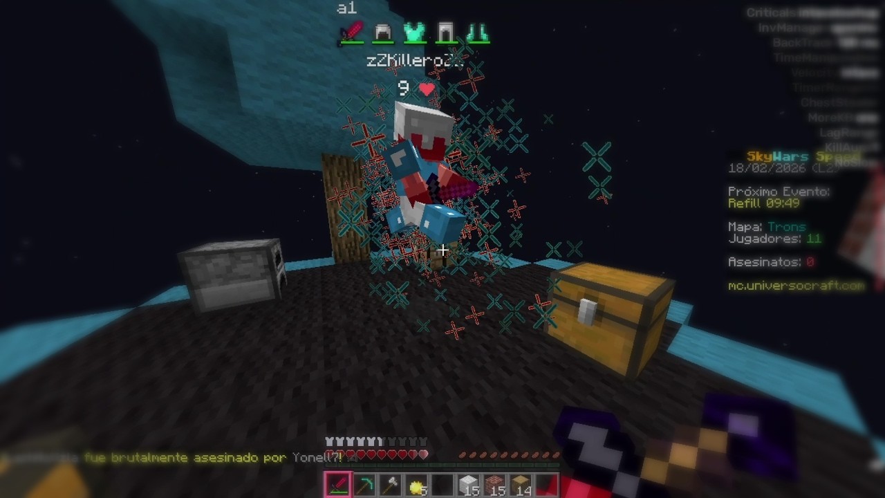 Augustus Client Still Cheating on SkyWars UniversoCraft | KillAura, Full AB, Telly Scaffold..