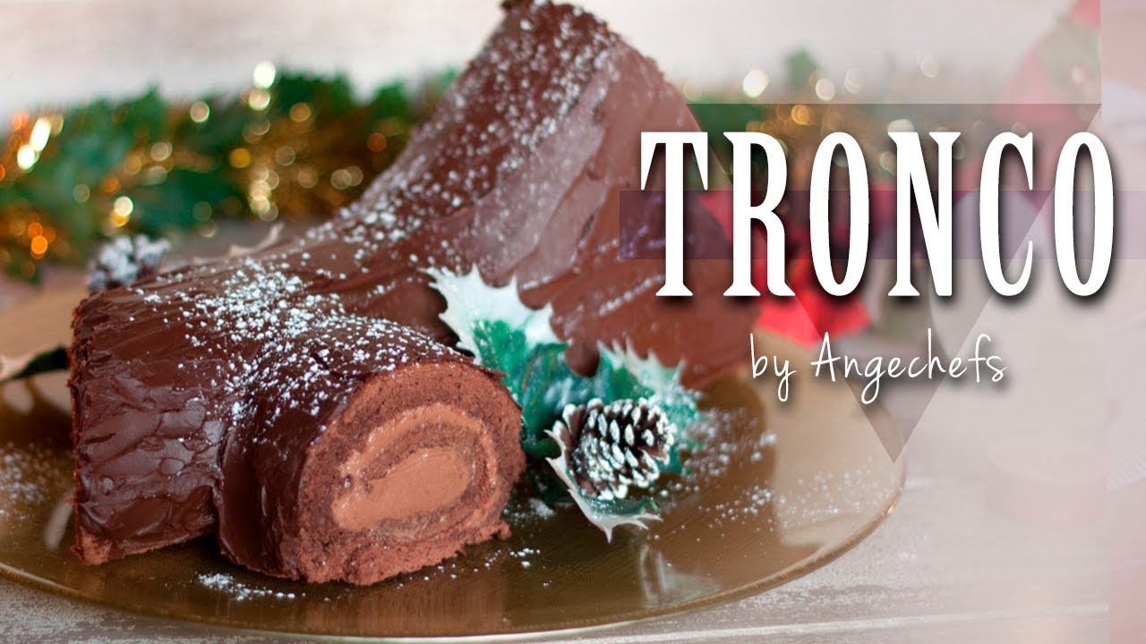 Tronco de Navidad de Chocolate · Receta Fácil y Rápida