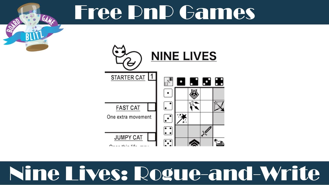 PnP Games: Nine Lives: Rogue-and-Write