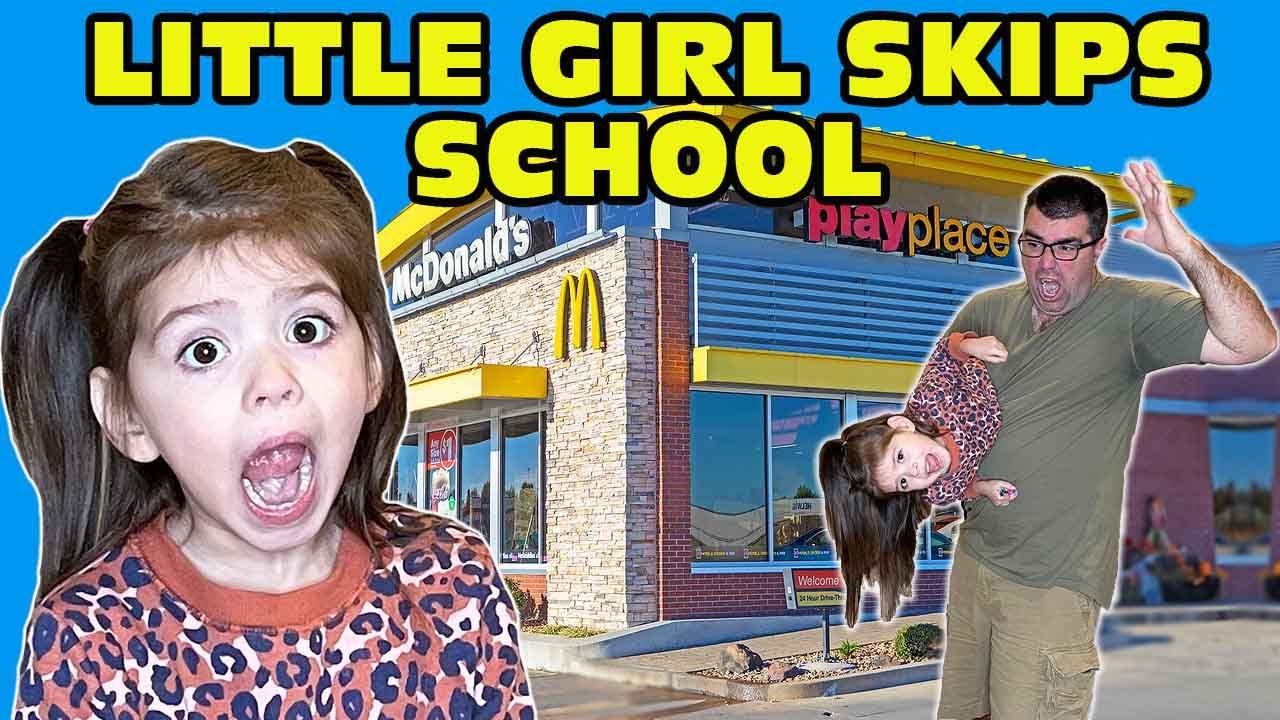 🤬Little Girl Temper Tantrum🤬 Skips SCHOOL - Runs Away To McDonalds [Original]