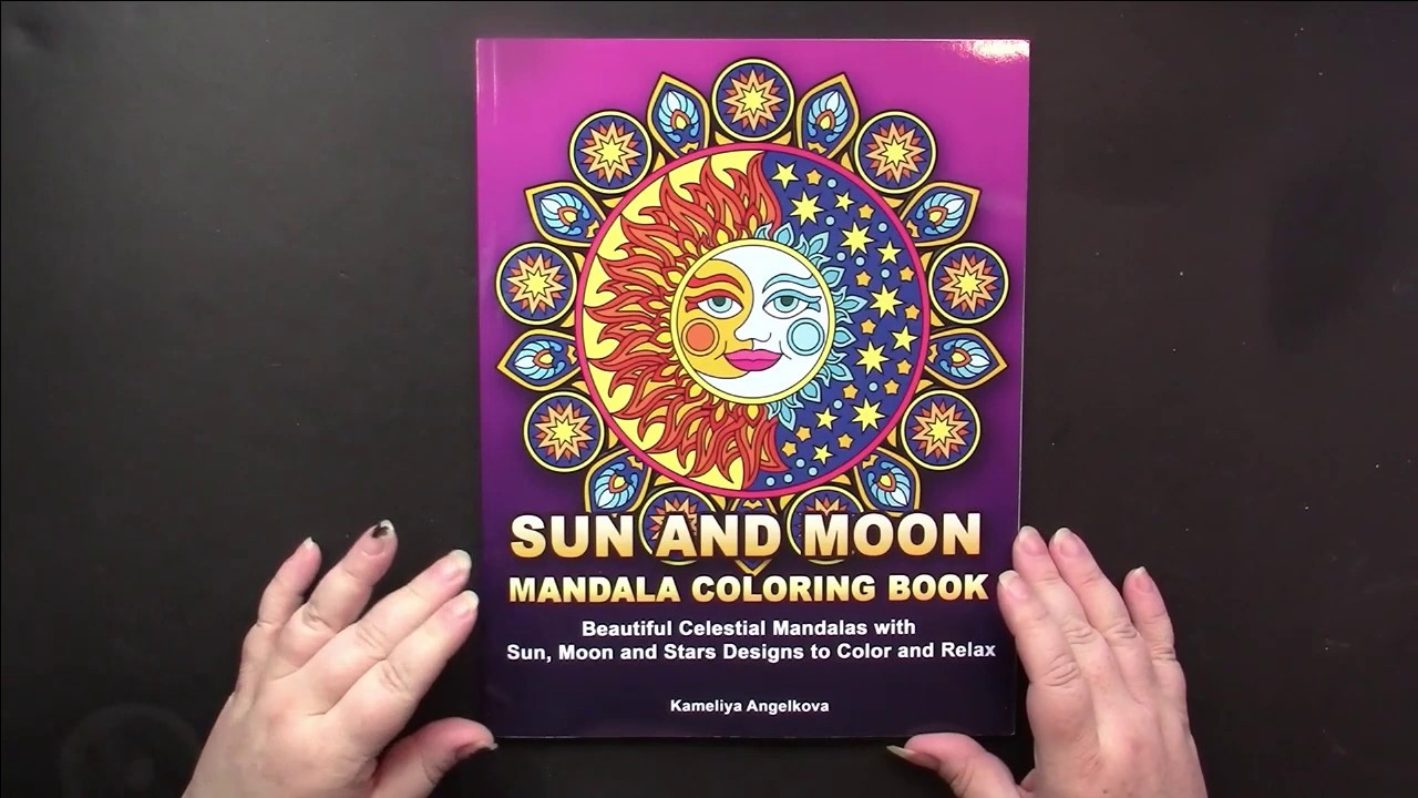 Flip & Review: Sun & Moon Mandalas by Kameliya Angelkova (Adult Coloring)