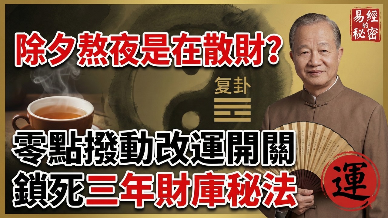 【年關改運天機】除夕零點切換一個念頭，鎖死全年財庫，這才是老祖宗留下的翻身秘法！#曾仕強 #易經 #中國式管理 #人生智慧 #國學 #處世哲學 #人性 #職場 #修身 #智慧 #福報 #傳統文化