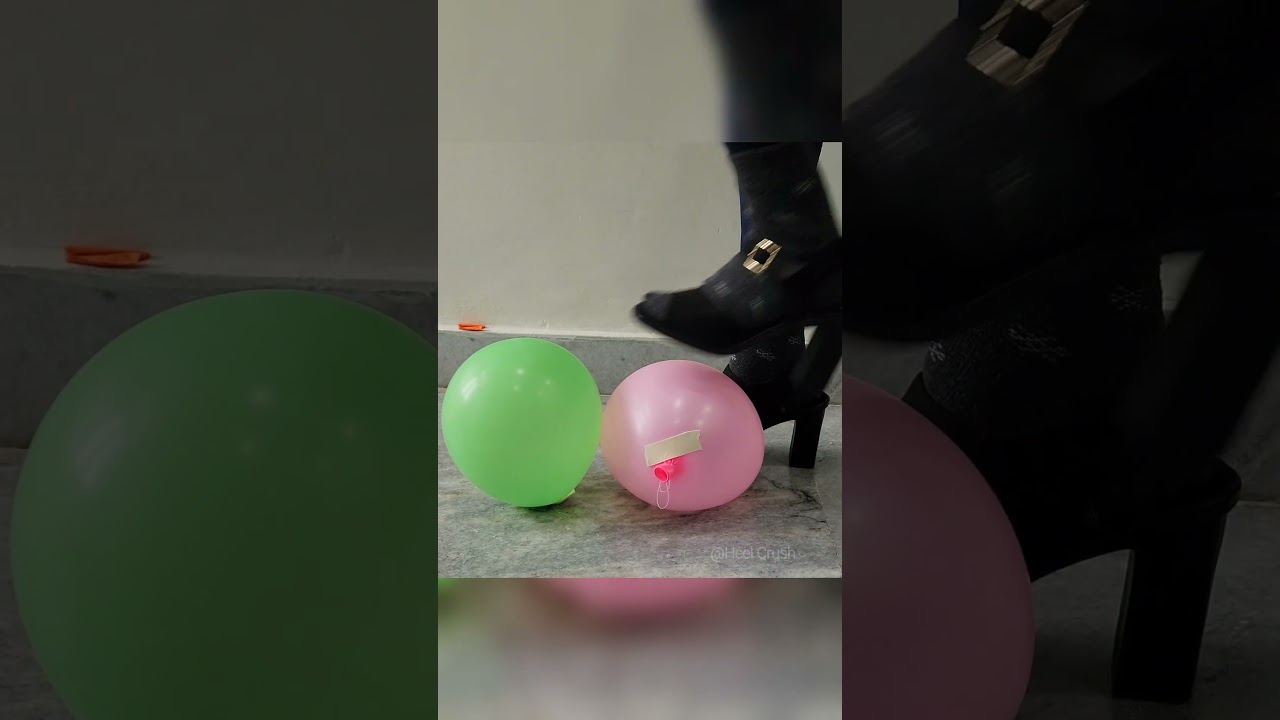 Satisfying Crushing Crunchy Soft things With Heels Foward & Reverse Crushing 