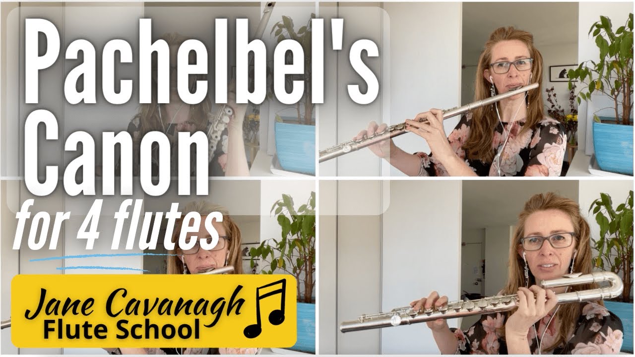 Played by 4 flutes: Canon by Pachelbel