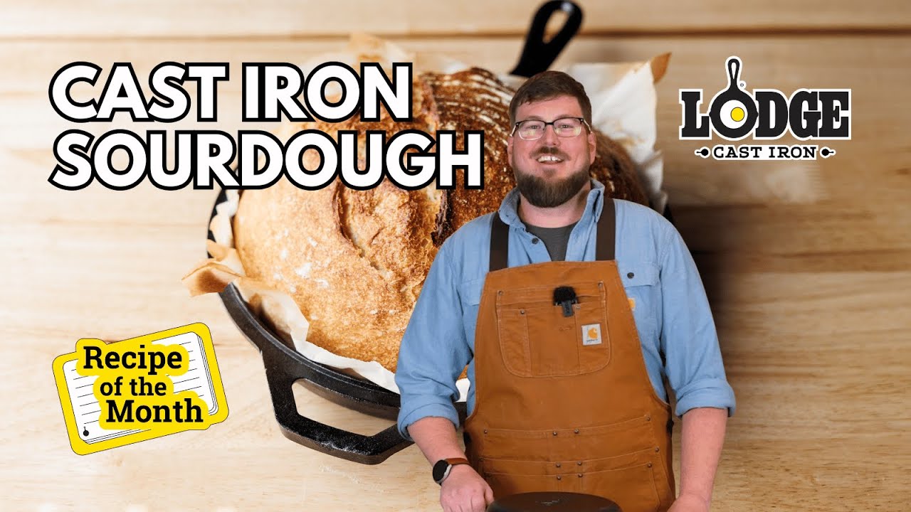 Chef Kris Makes Combo Cooker Sourdough Loaf | Lodge Cast Iron Recipe of the Month