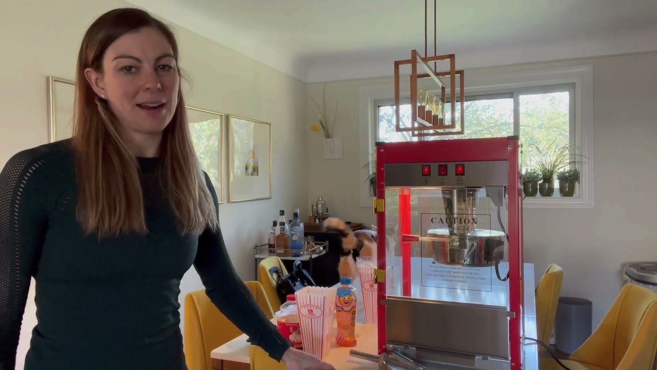 Review of Cornrush Popcorn Machine Tabletop Vintage Professional Popcorn Maker 8 OZ Theater Style