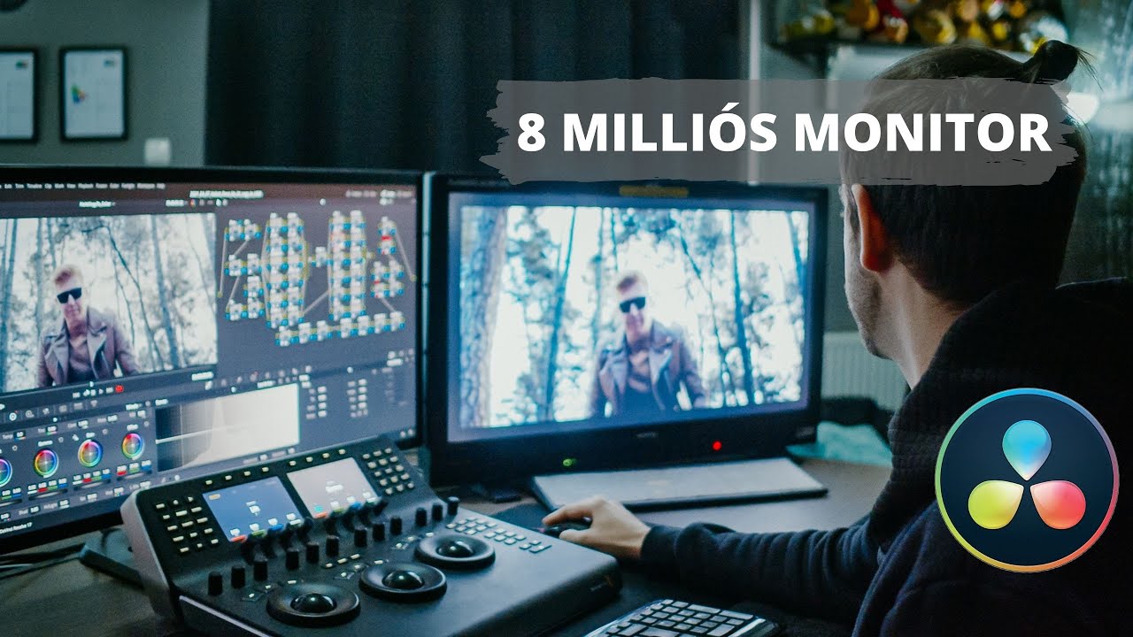 8 MILLIÓS MONITOR?!😲 - ÍGY DOLGOZIK EGY PROFI COLORIST feat. Láposi Dávid