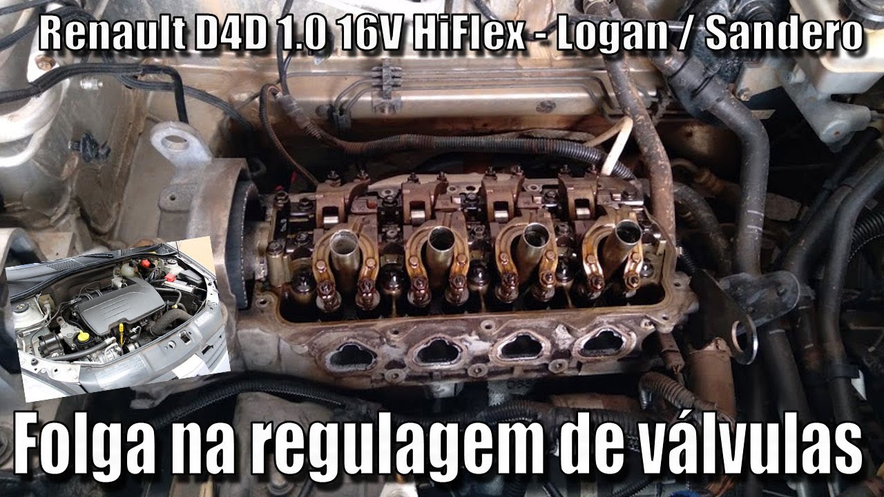 Motor Renault D4D / Logan Hiflex 1.0 16V - Folga de válvulas correta para este modelo