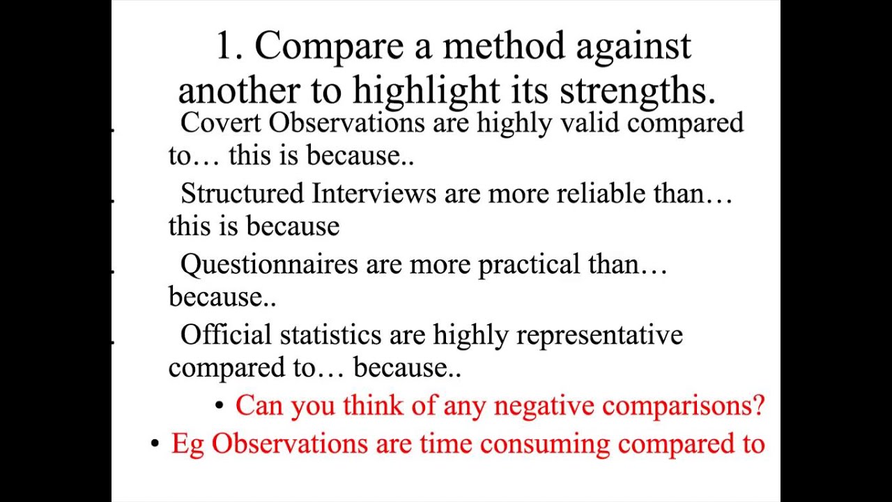 Writing a methods in context (MIC) essay (old spec)
