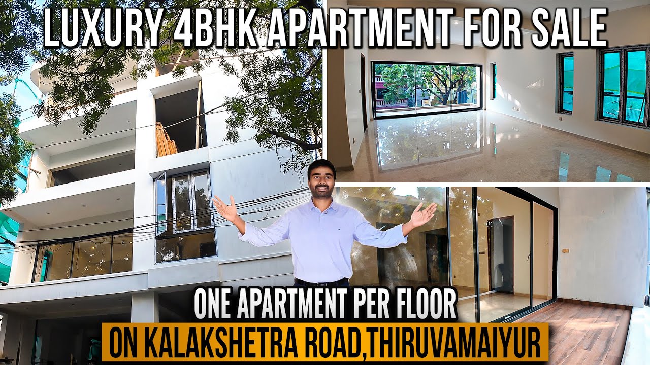 For Sale: Limited Luxury 4BHK Apartment on Kalakshetra Road | Thiruvanmiyur,Chennai | Ready to Move