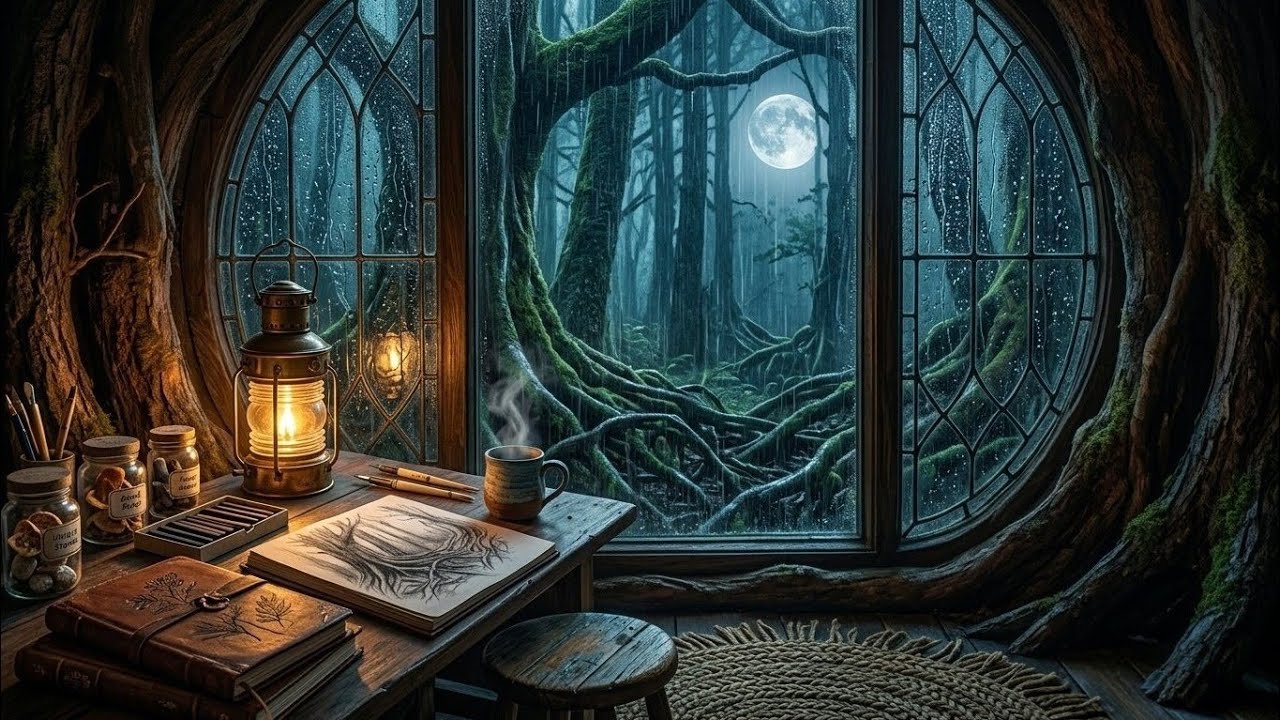 Good night, my dreaming Star, Waves come your mind, on a starry night, with a beautiful piano music,