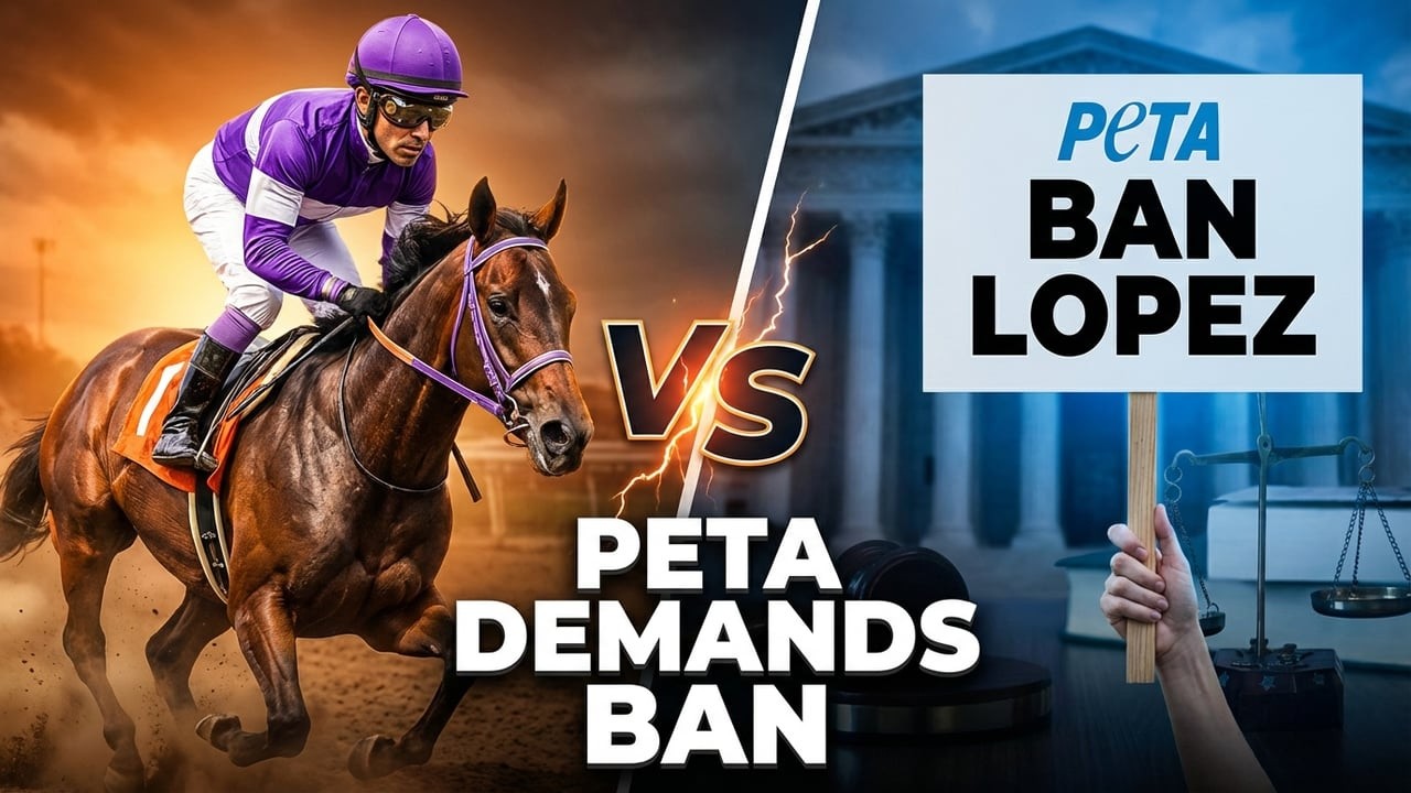PETA Demands Jockey Ban  Derby Controversy