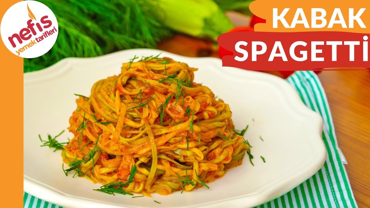 KABAĞI Hİ&Ccedil; B&Ouml;YLE YEMEDİNİZ❗ Kabak Spagetti Tarifi