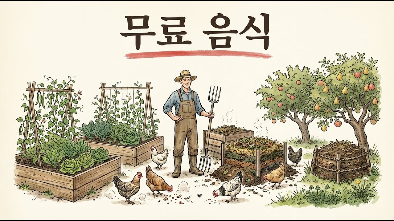 연중 무료 닭 사료: 자급자족을 위한 3-시스템 방법