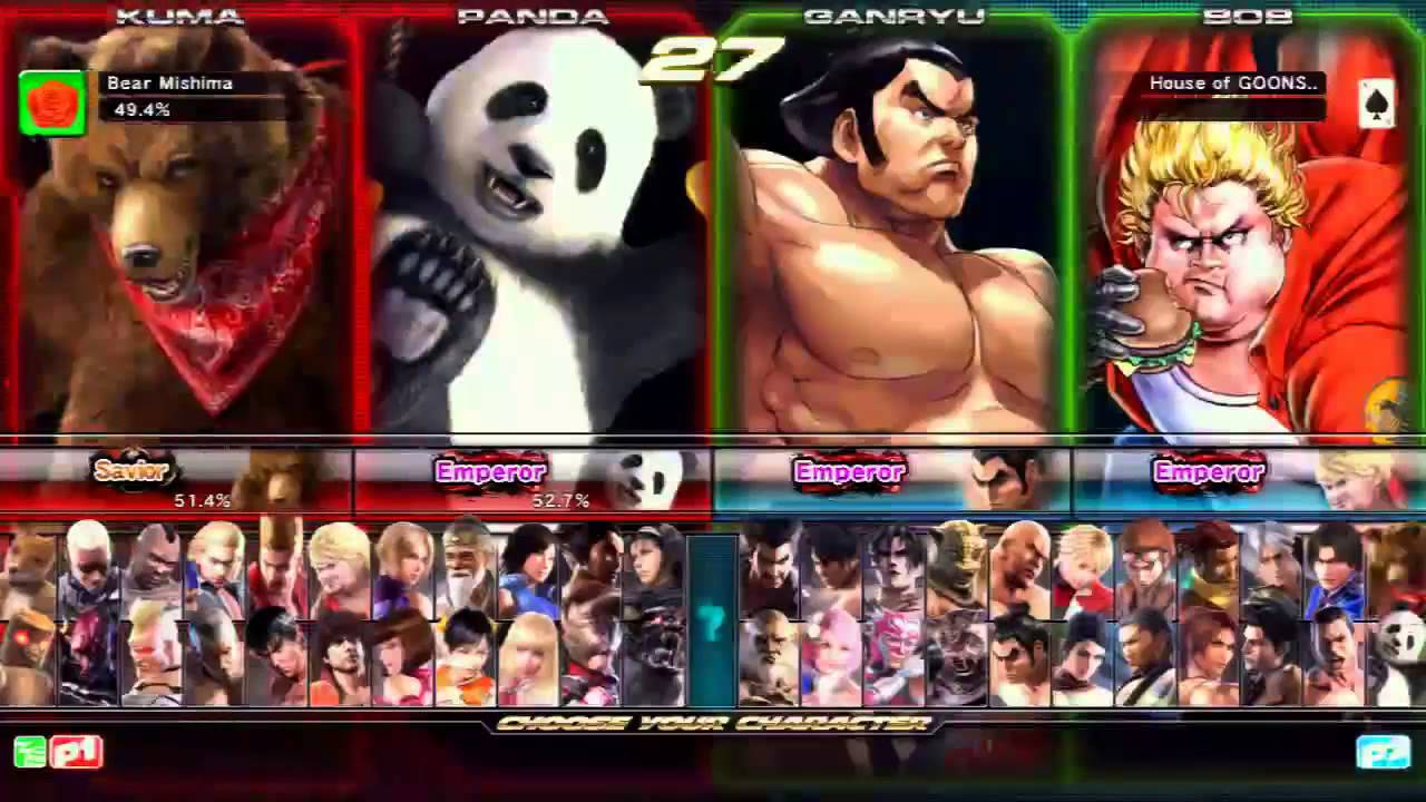 Tekken Tag 2 Unlimited Woorusa (Panda/Kuma) vs Saint (Ganryu/Bob)